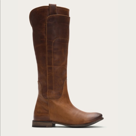 Frye Shoes - Frye Brown Leather Paige Riding Boots Sz 6.5 LB